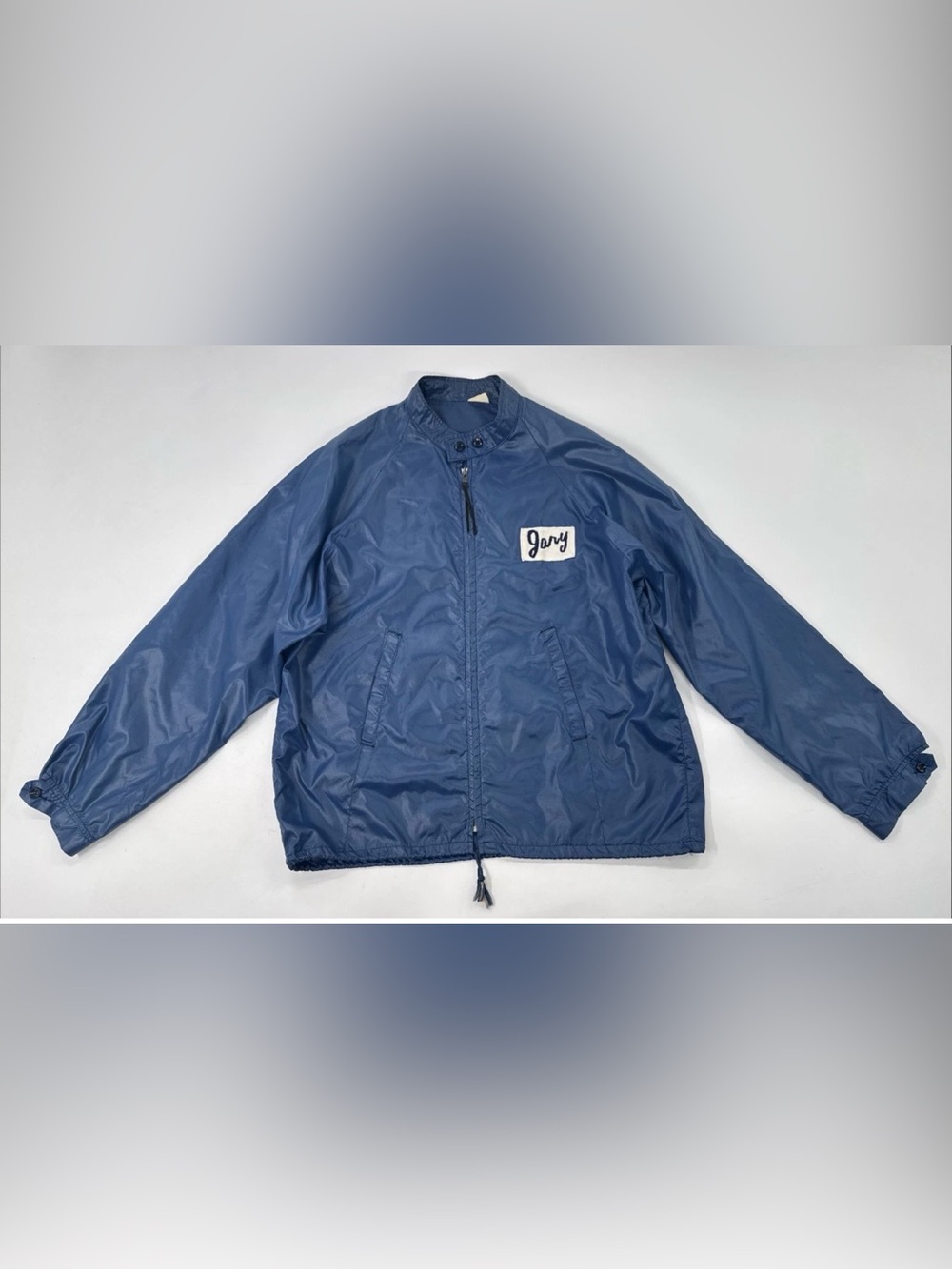 Vintage 70s Cobia Boats Windbreaker Jacket Mens XL Blue "Gary" Logo Sportswear
